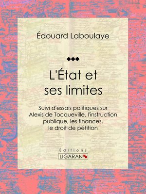 cover image of L'État et ses limites